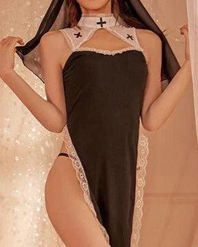 Divine Confidence Roleplay Lace Lingerie Set